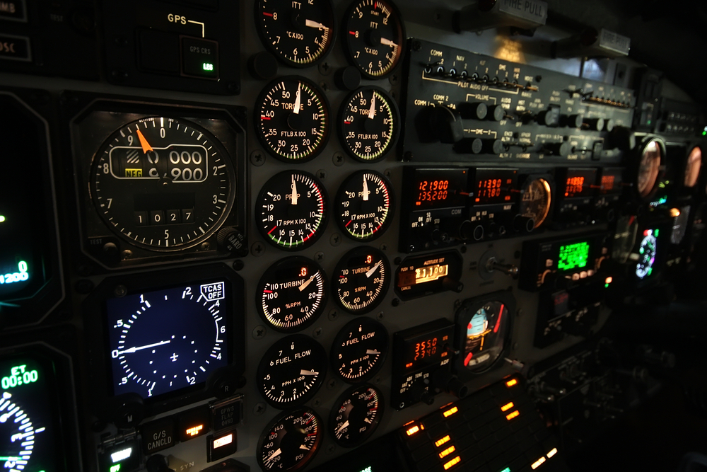 Image of Airplane Instrument Panel