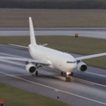A pilot demonstrates skillful aircraft control during a landing on a limited runway.