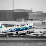 Image of a Cessna landing at Falcon FIeld
